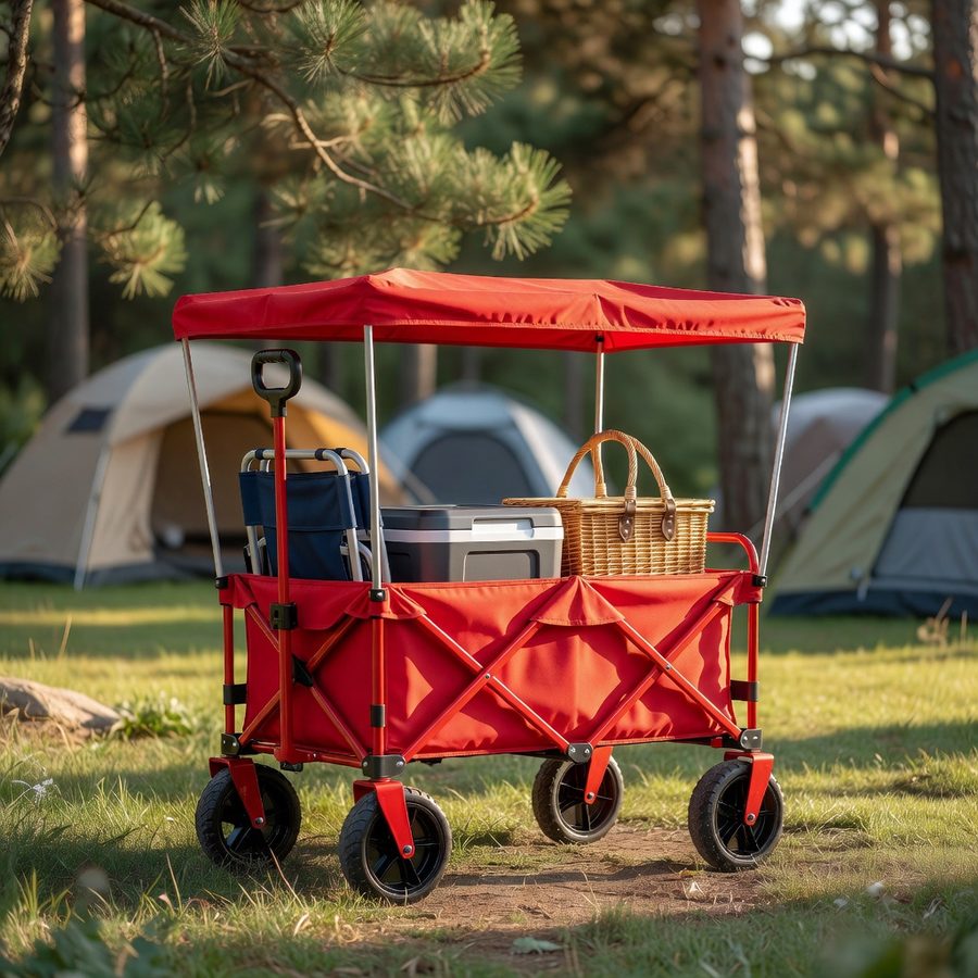 Radio Flyer 3-in-1 EZ Fold Wagon with Canopy, for Kids 1.5+, UV Shade